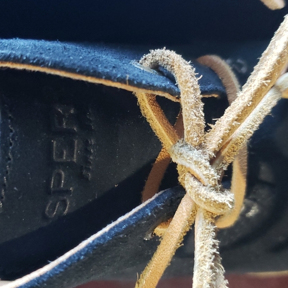 Black Sperry Wedge Boots - Picture 3 of 9